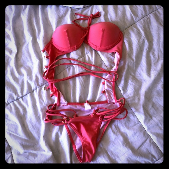 Other - NWOT Coral Strappy Swimsuit